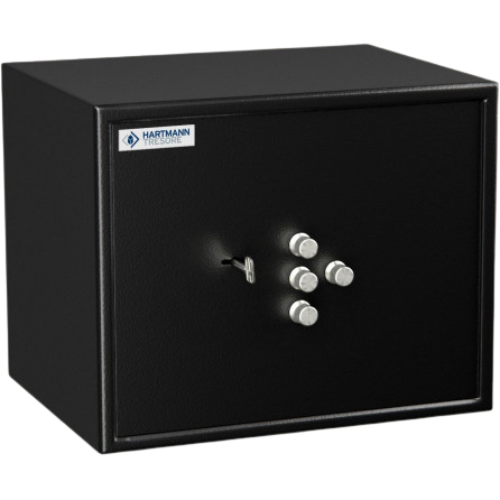 Coffre-fort -32L- Serrure à clé et combinaison -HT0030N2 Hartmann