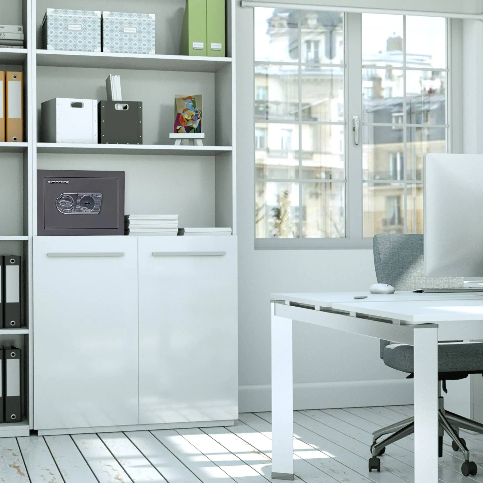 Coffre-Fort -21L- Serrure à clé - Classe1 -T04676 Rottner