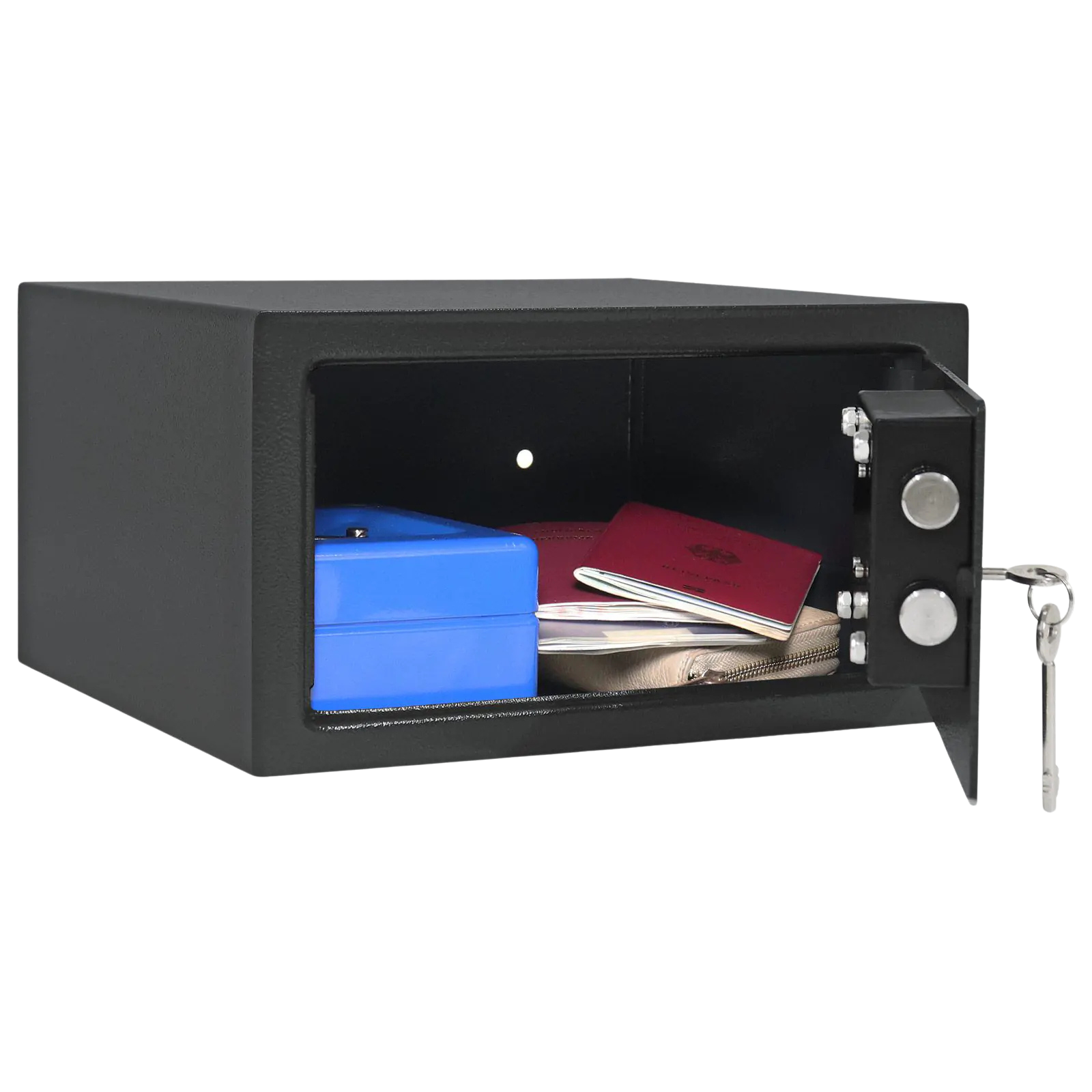 Coffre-Fort -14L- Serrure à Clé -T06446 Rottner