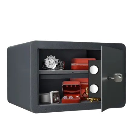 Coffre-fort -12L- Serrure à clé -HES0010N1 Hartmann