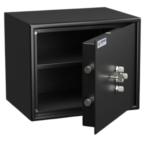 Coffre-fort -32L- Serrure à clé et combinaison -HT0030N2 Hartmann