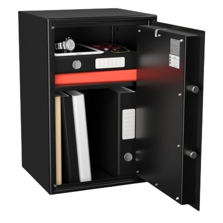 Coffre-fort -72L- Serrure à clé et combinaison -HT0070N2 Hartmann