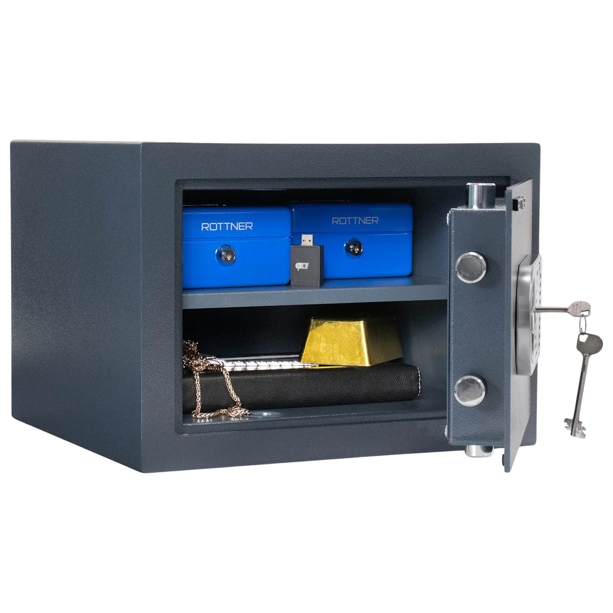 Coffre-Fort -22L-Serrure à clé -Classe0 -T04849 Rottner