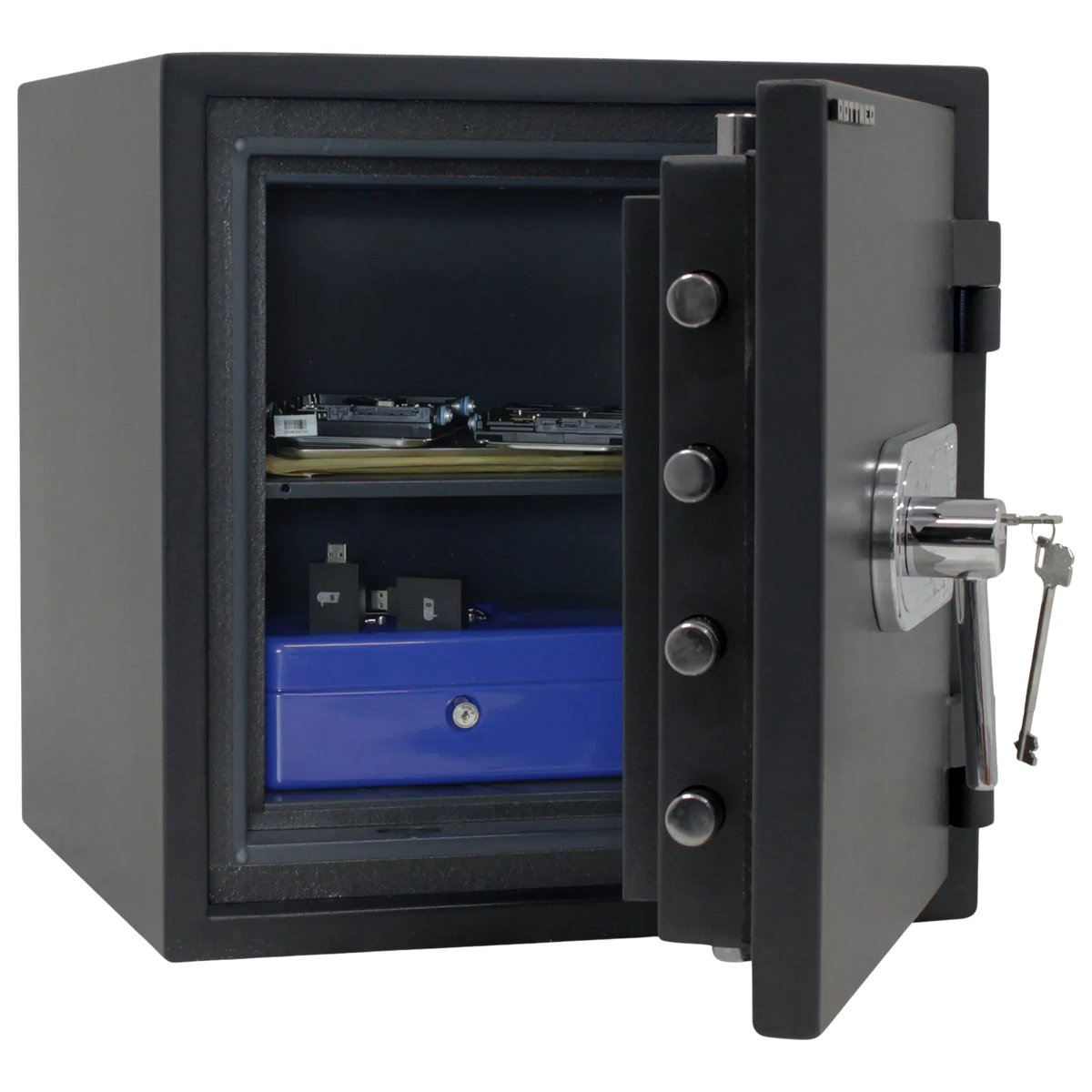 Coffre-Fort -32L- Ignifuge- Serrure à clé -Classe1-T05005 Rottner