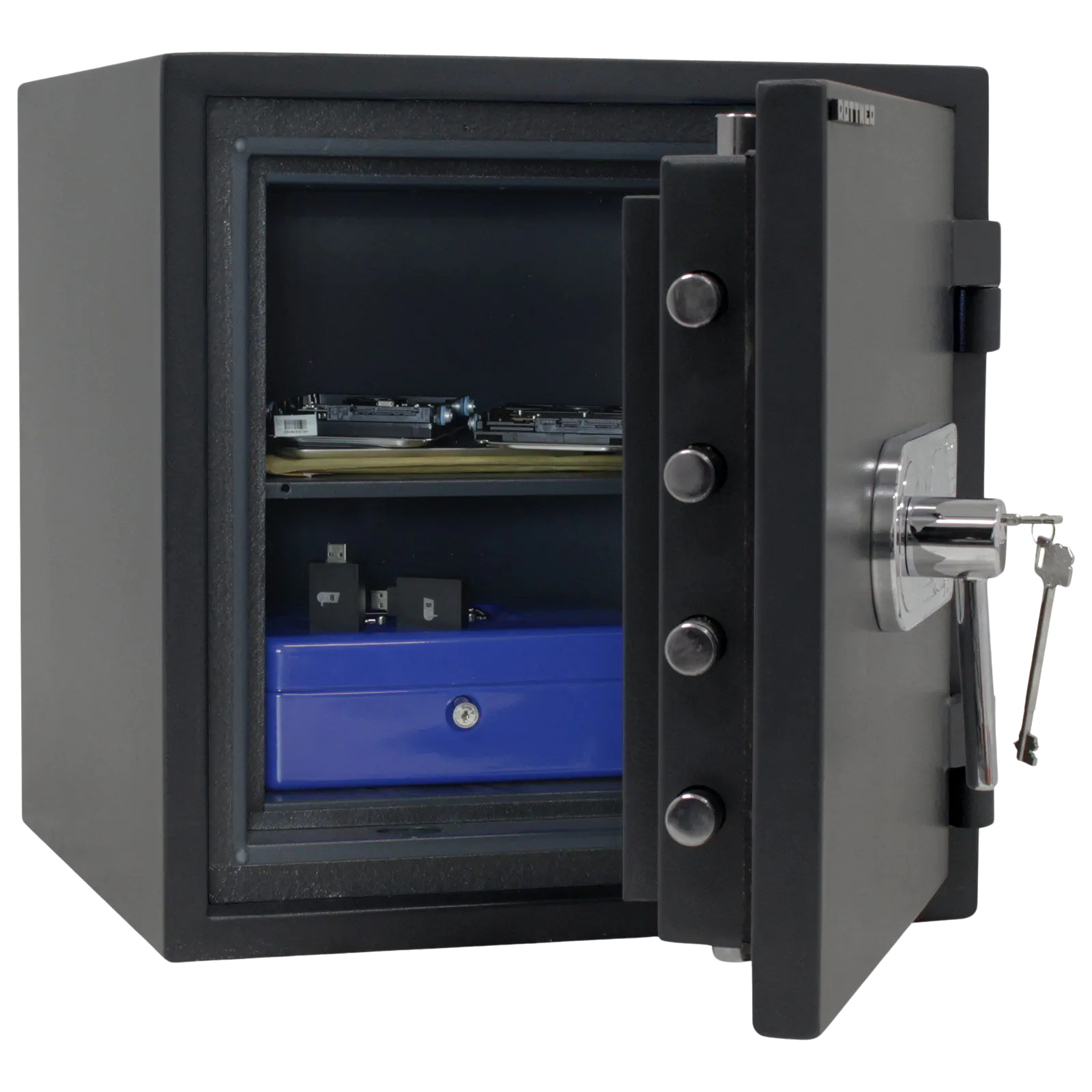 Coffre-Fort -32L- Ignifuge- Serrure à clé -Classe1-T05005 Rottner
