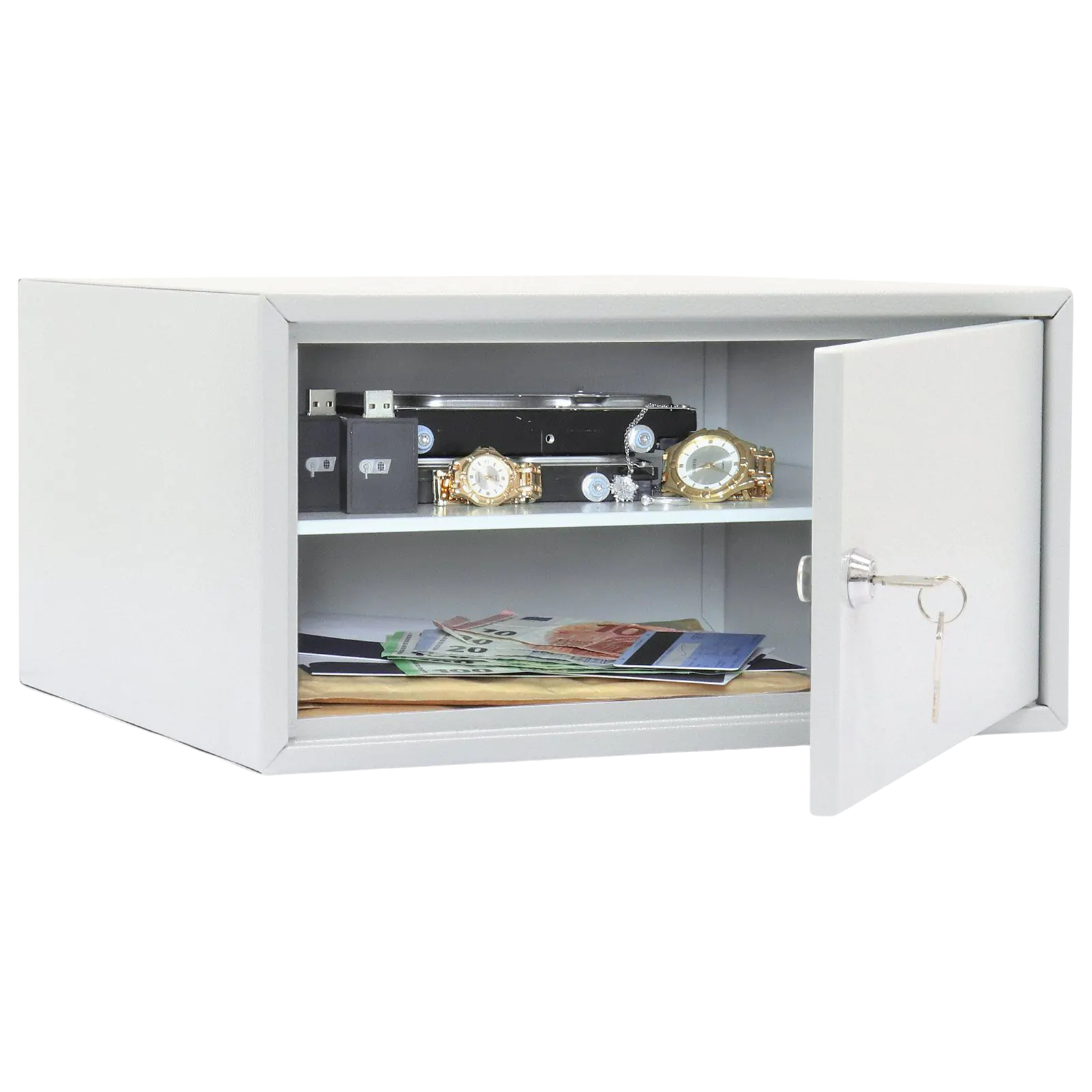 Coffre-Fort -20L- Serrure à cylindre -T06373 Rottner