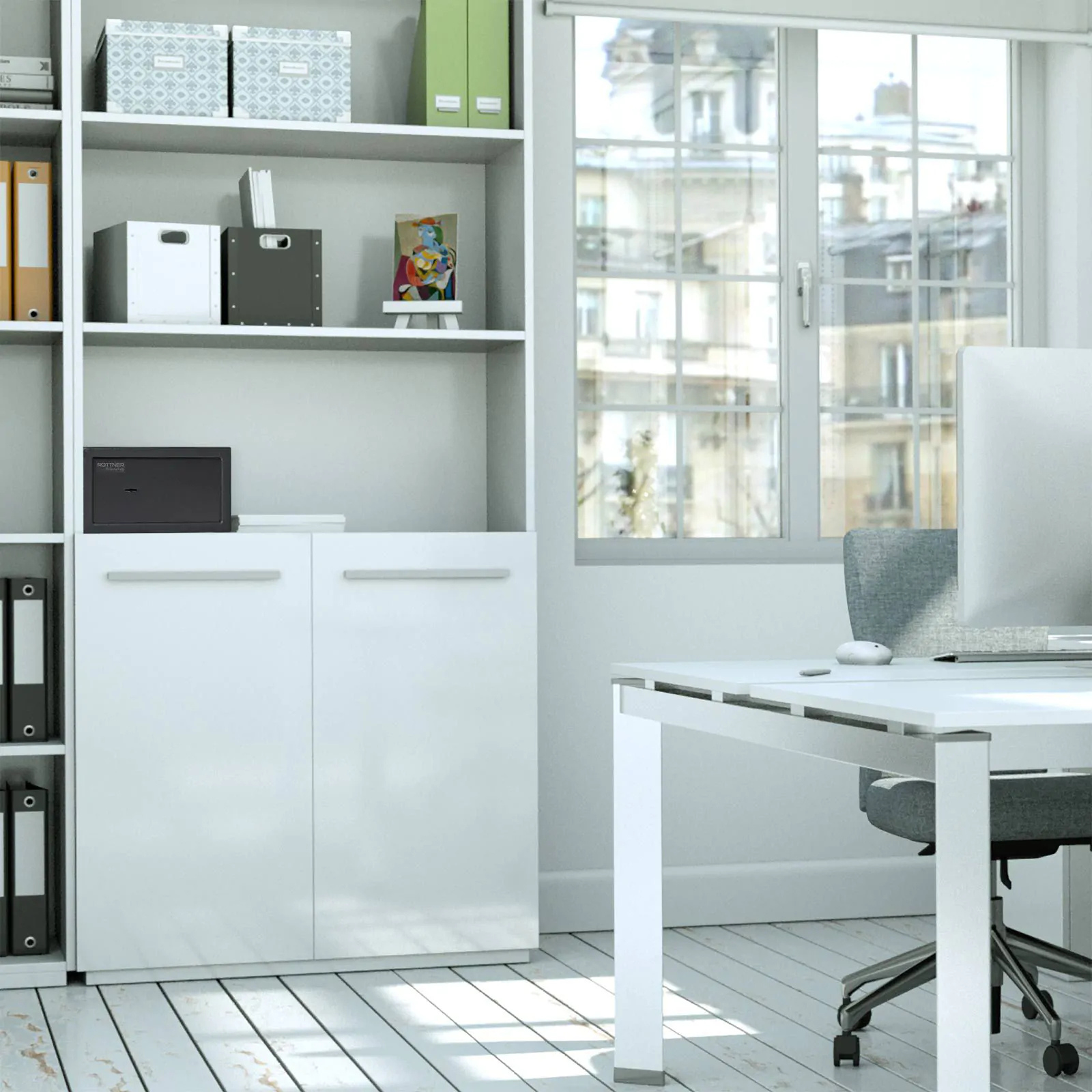 Coffre-Fort -14L- Serrure à Clé -T06446 Rottner