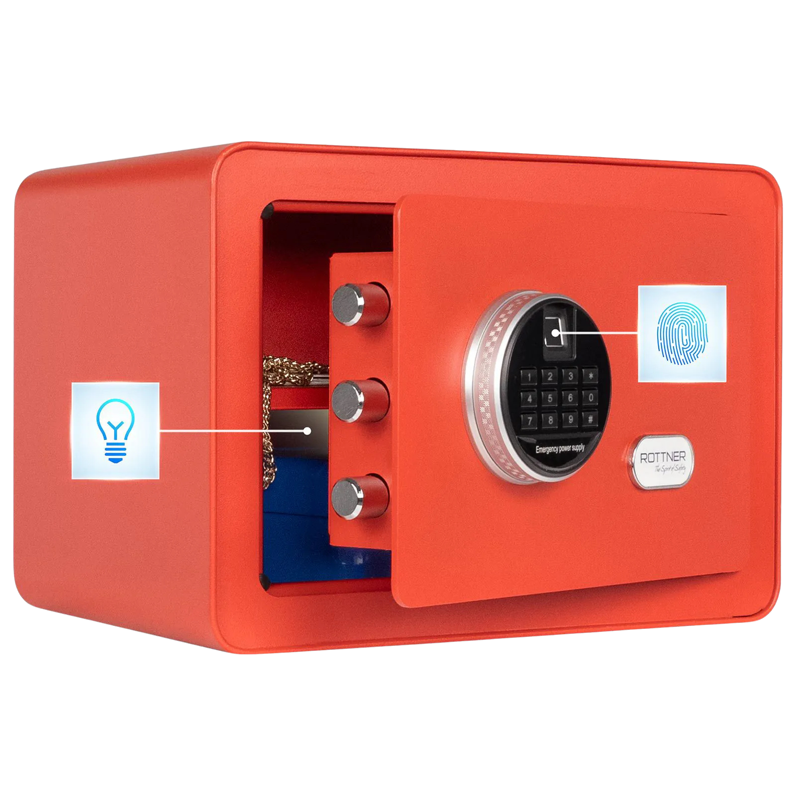 Coffre-Fort -16L- Serrure électronique -T06507 Rottner